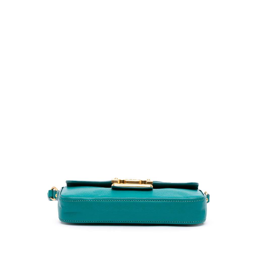Miu Miu Goatskin Madras Crossbody - Image 6