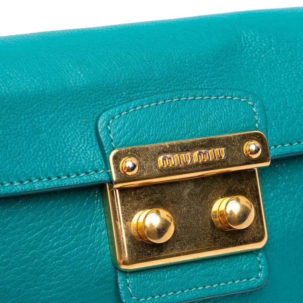 Miu Miu Goatskin Madras Crossbody - Detail 2