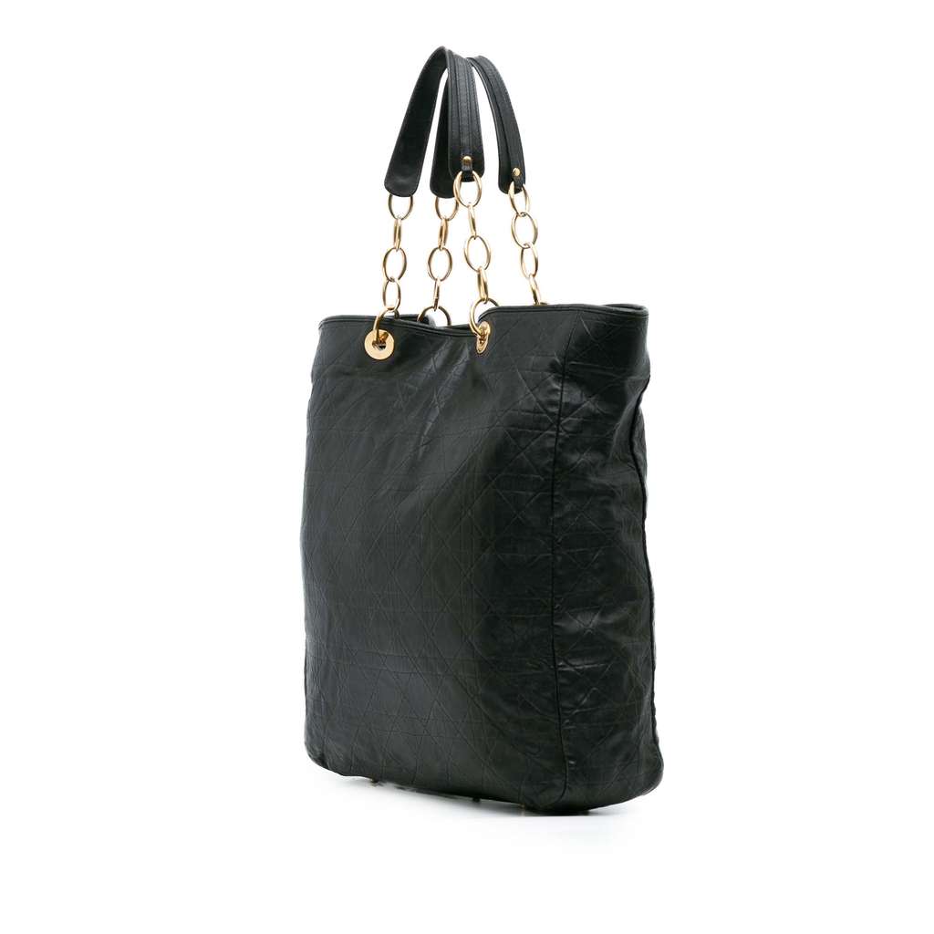 Dior Large Lambskin Cannage Lady Dior Soft Shopping Tote - 2
