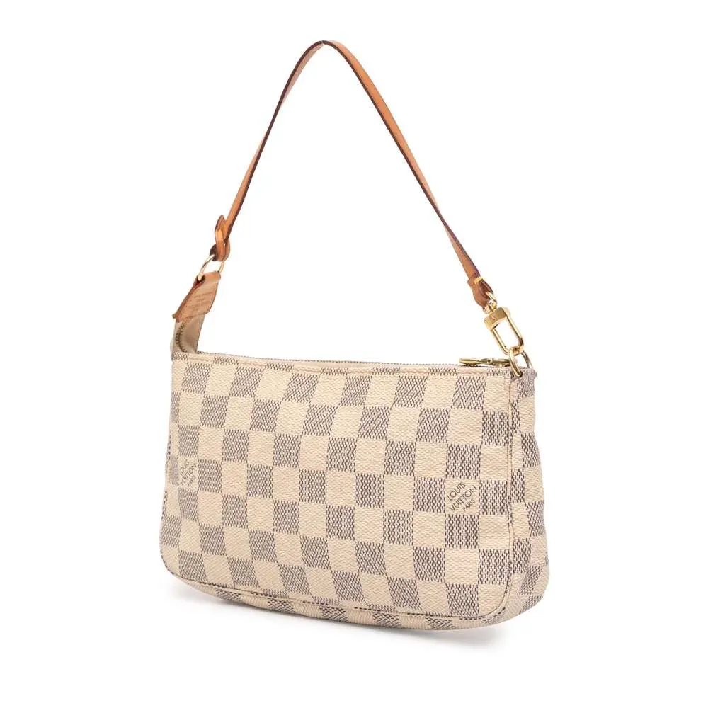 Louis Vuitton Damier Azur Pochette Accessoires White Very good - Back View