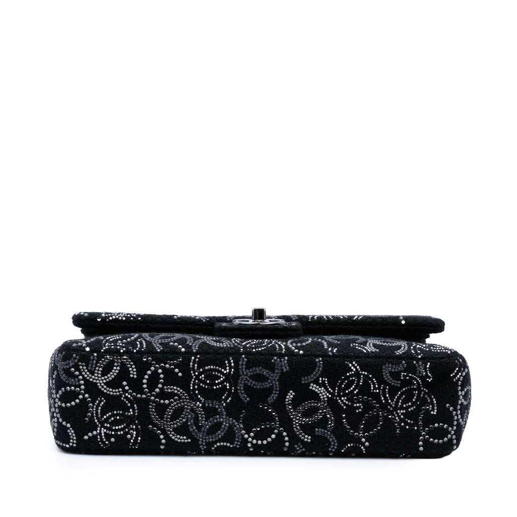 Chanel Paris-Shanghai Medium Tweed Strass Embellished Pudong Double Flap - Image 6