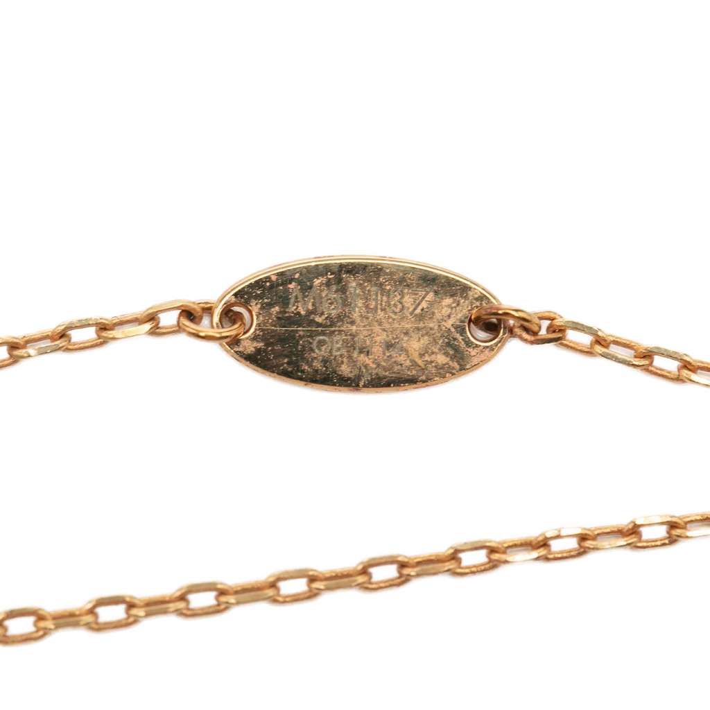 Louis Vuitton Gold Plated Rubber Heart Pendant Necklace - 4