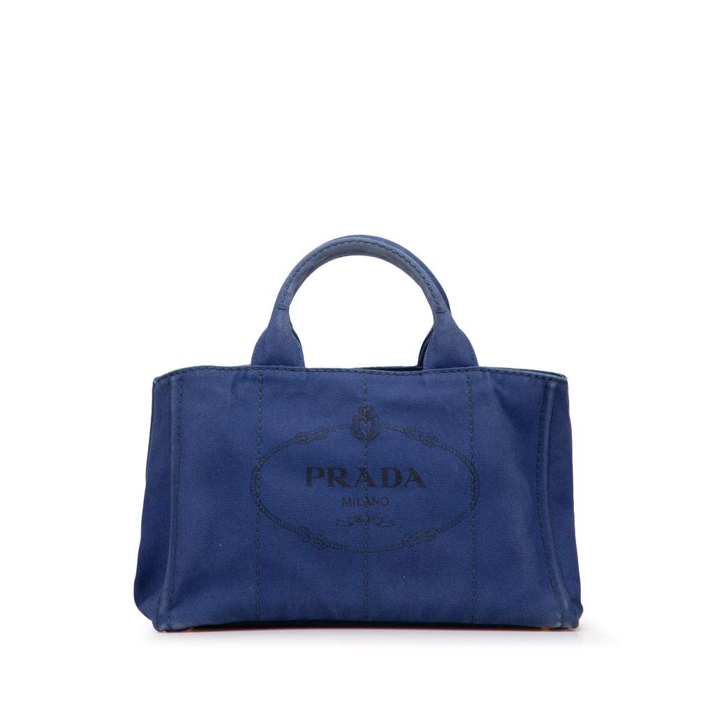 Prada Canvas Canapa Logo Satchel