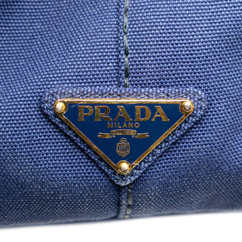 Prada Canvas Canapa Logo Satchel - Image 10