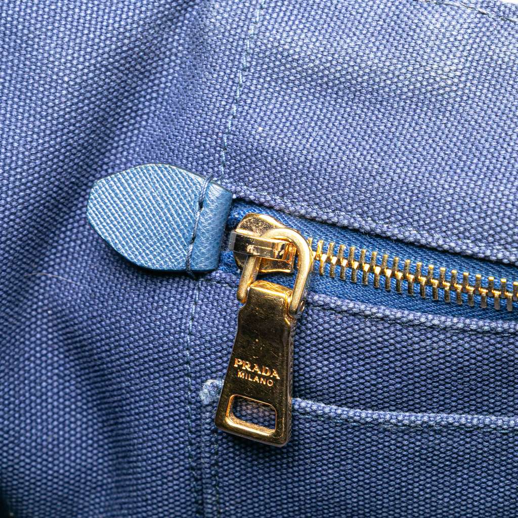 Prada Canvas Canapa Logo Satchel - Image 11