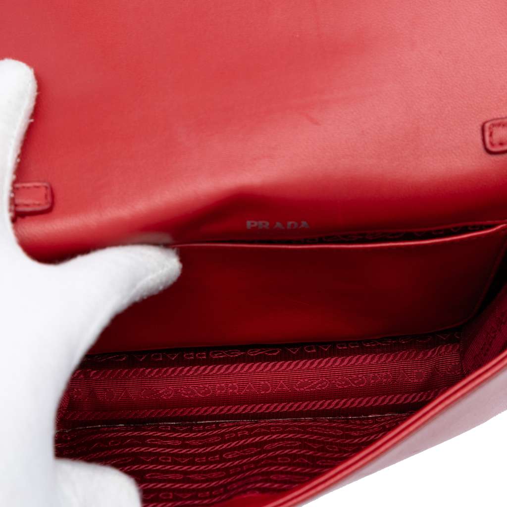 Prada Nappa Gaufre Chain Flap Bag - 4