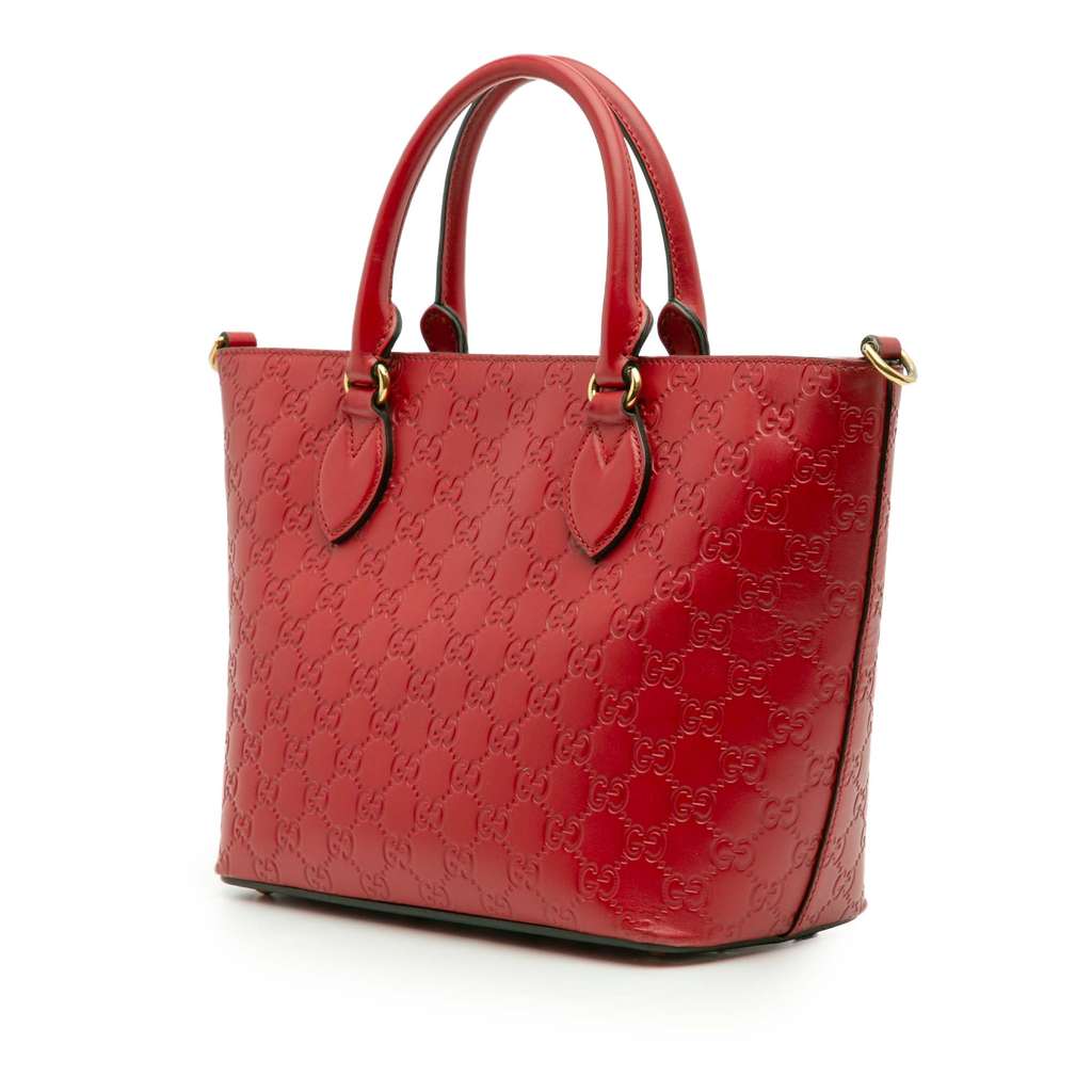 Gucci Small Guccissima Convertible Tote - Back view