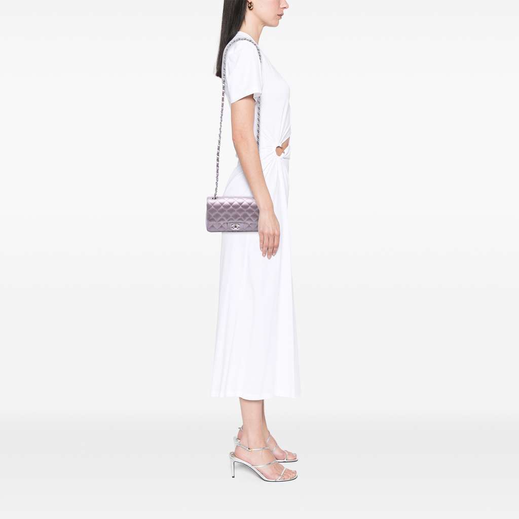 Chanel Mini Rectangular Classic Iridescent Calfskin Single Flap - Detail 2