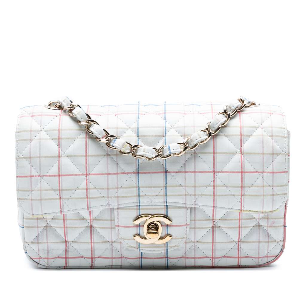 Chanel Mini Rectangular Classic Printed Calfskin Single Flap