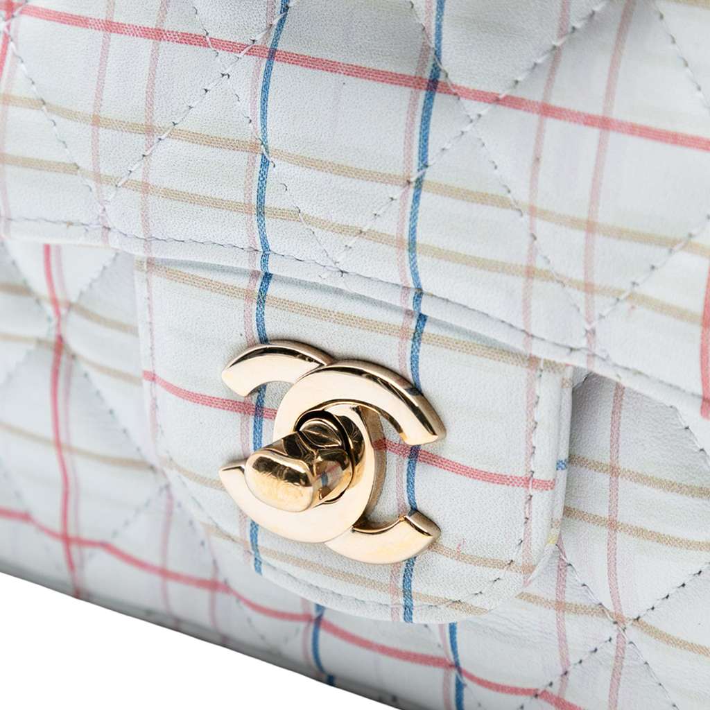 Chanel Mini Rectangular Classic Printed Calfskin Single Flap - Detail 1