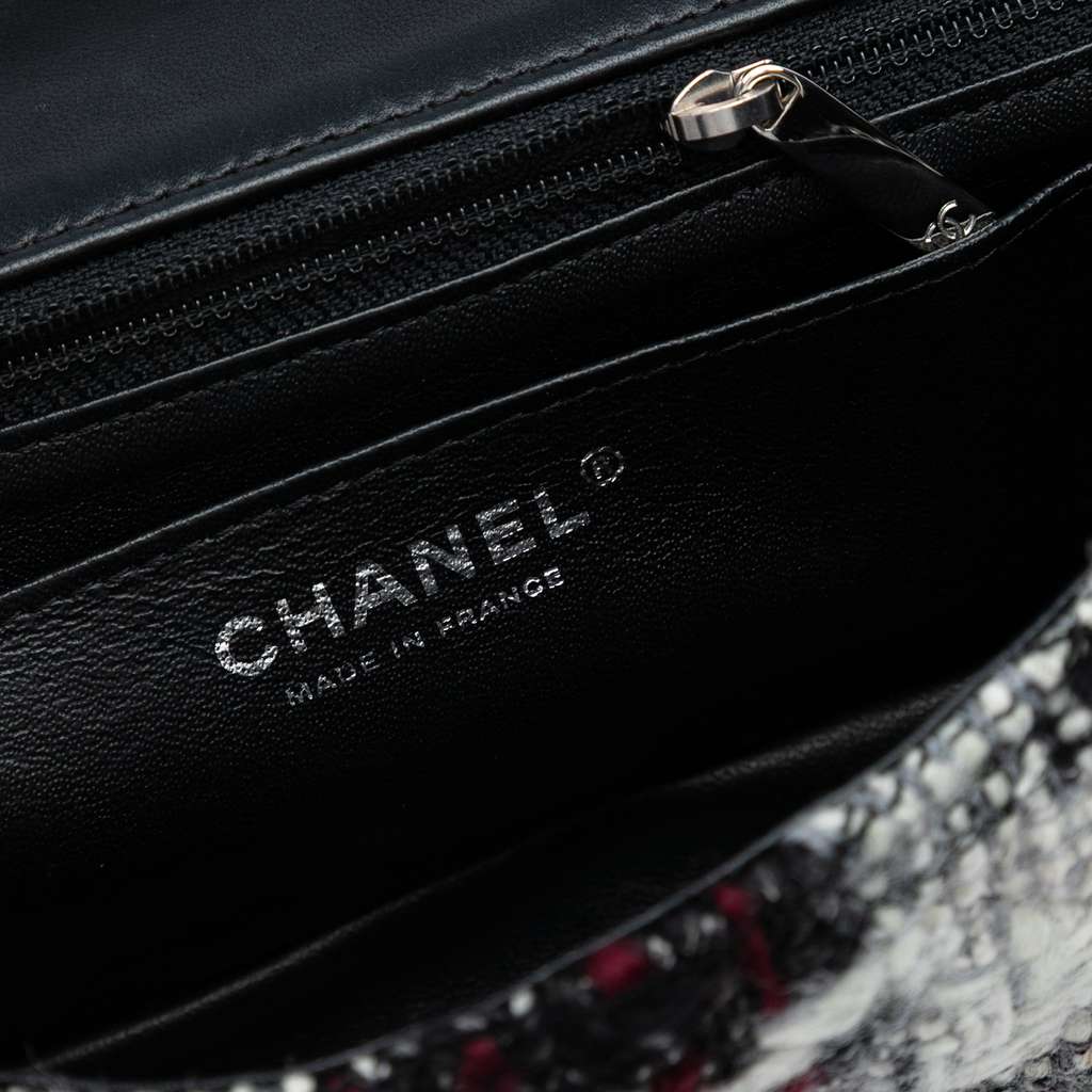 Chanel Mini Rectangular Quilted Tweed Single Flap - Side view