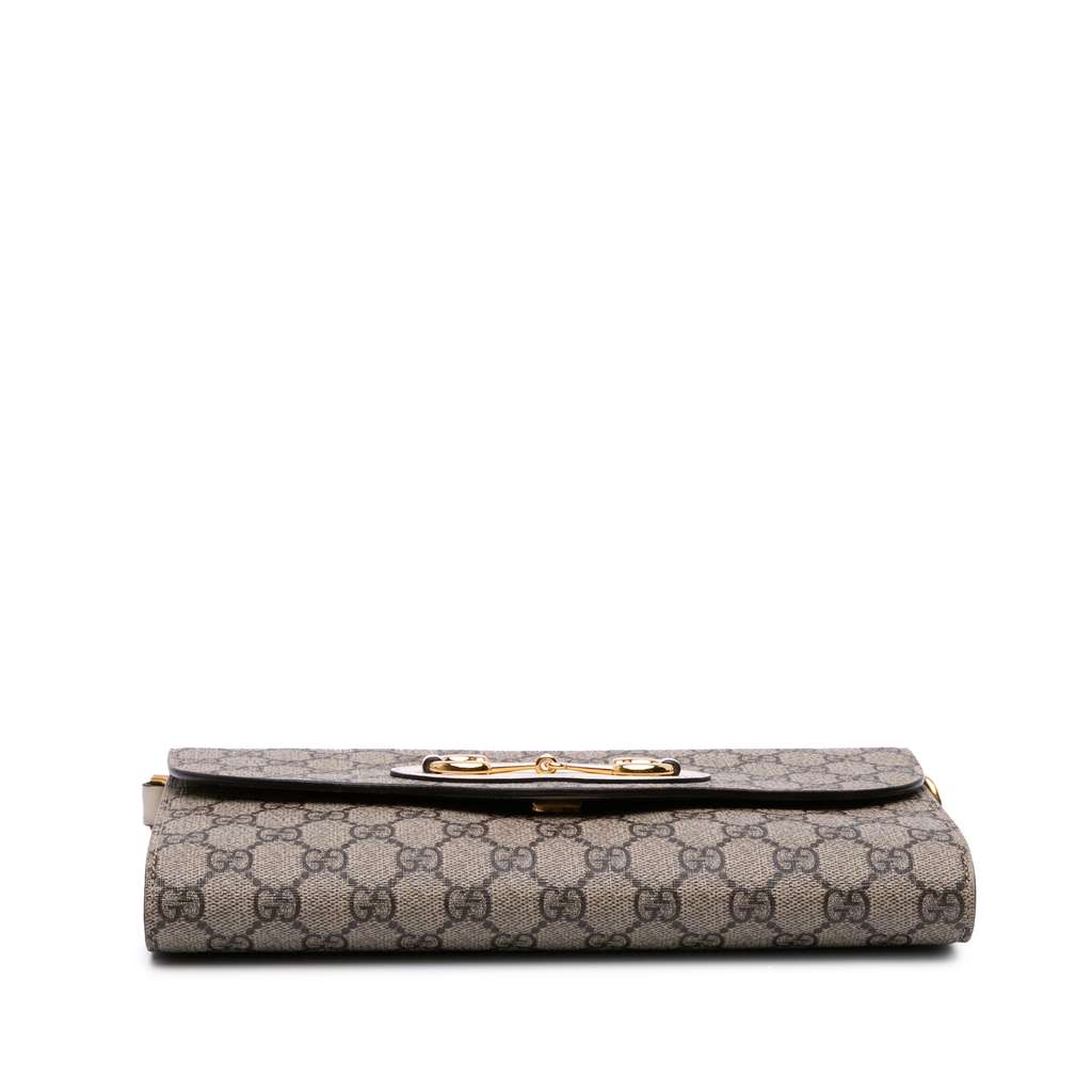Gucci Small GG Supreme Horsebit 1955 Satchel - Image 6