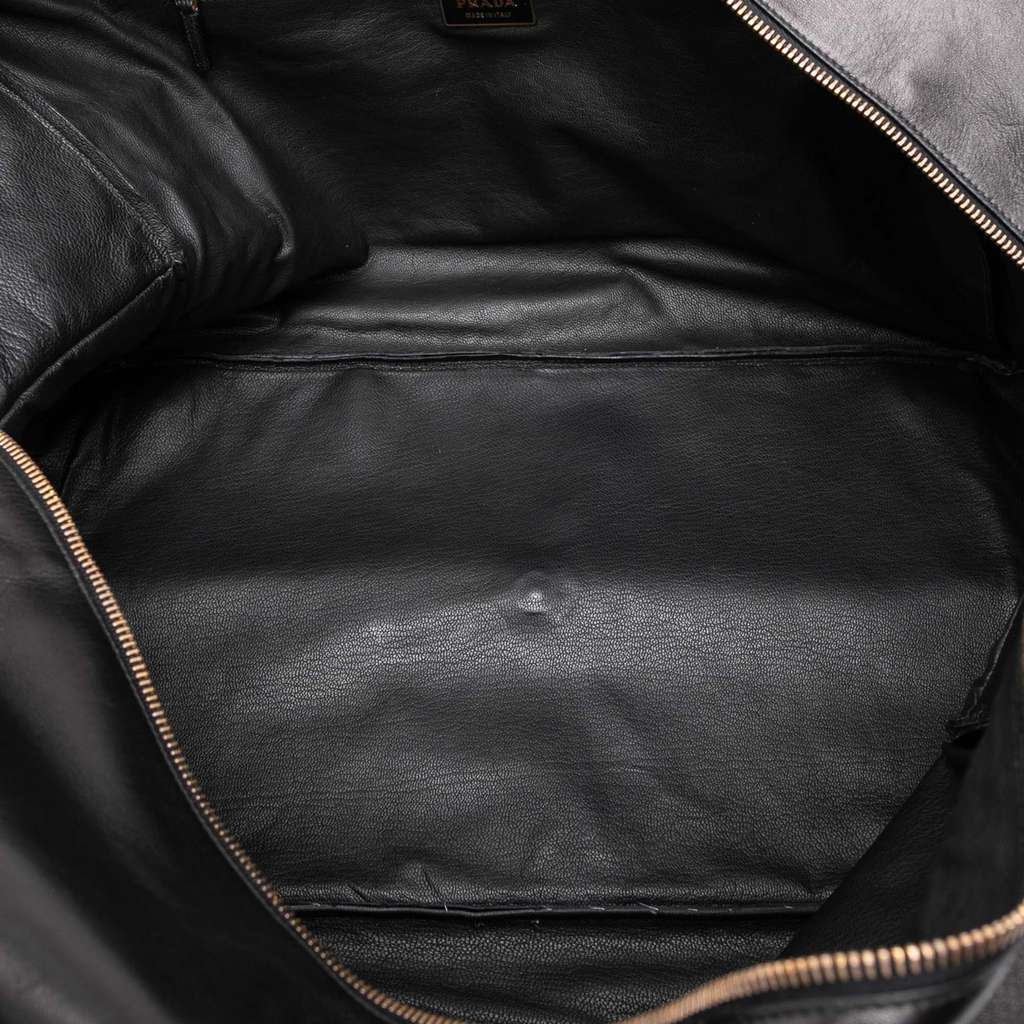Prada Leather Boston Bag - 4