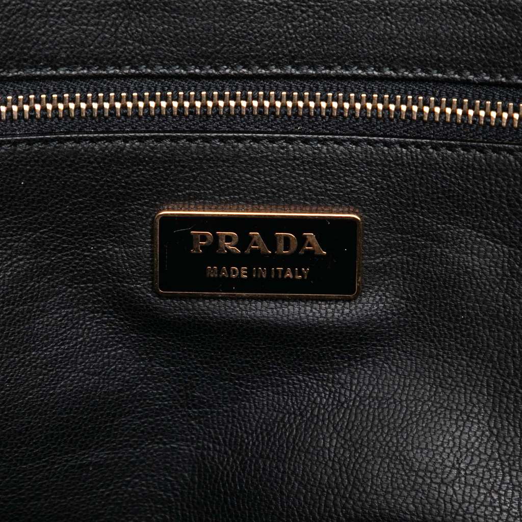 Prada Leather Boston Bag - 5