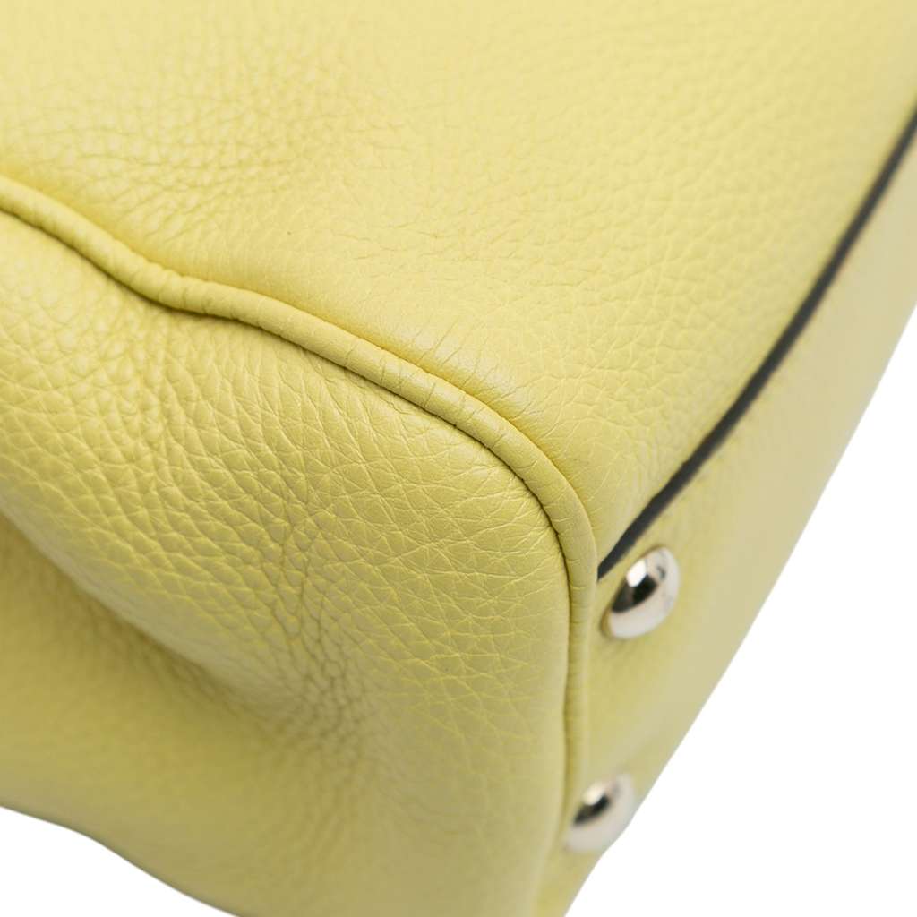 Gucci Small Calfskin Bamboo Shopper Satchel - Image 10