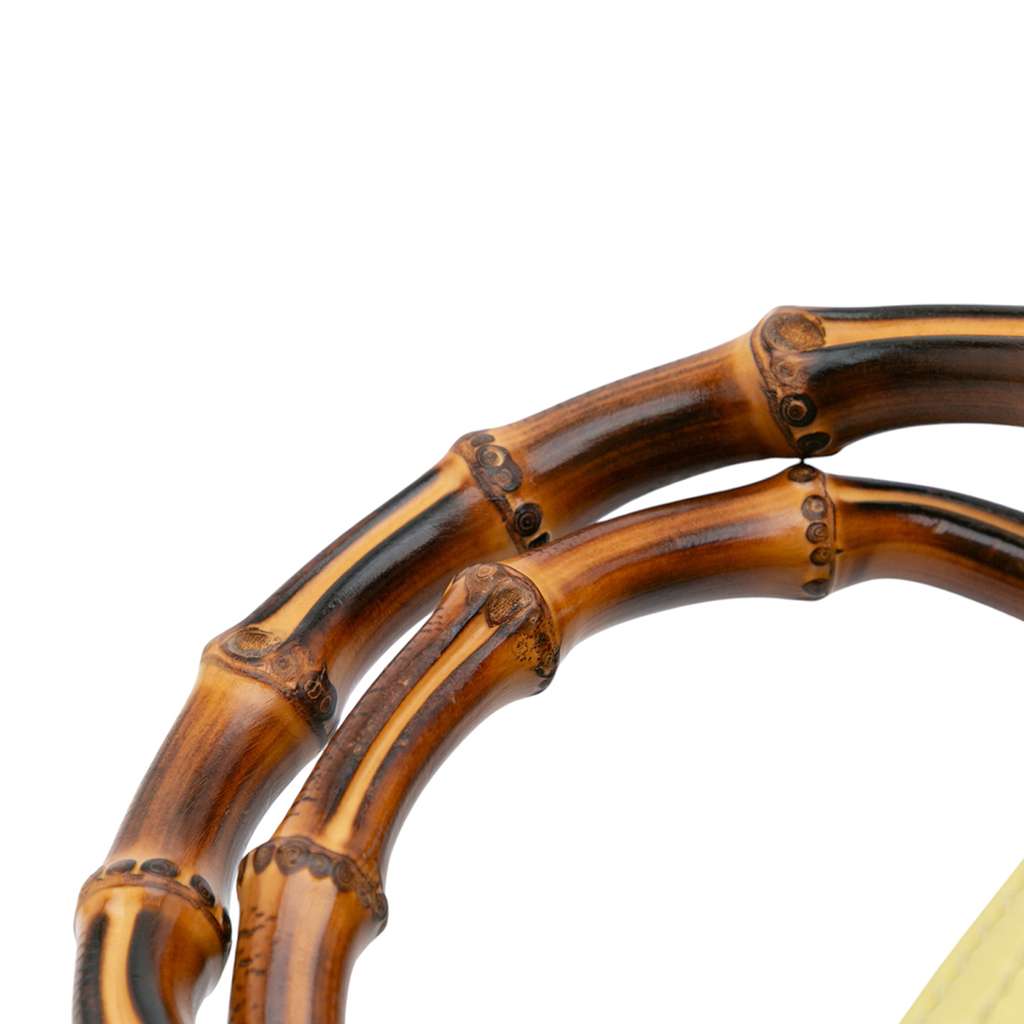 Gucci Small Calfskin Bamboo Shopper Satchel - Image 11