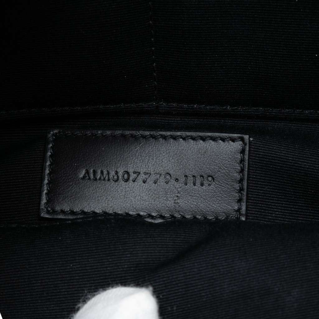 Saint Laurent Croc Embossed Leather Tiny Monogram Zipped Tablet Holder - 5