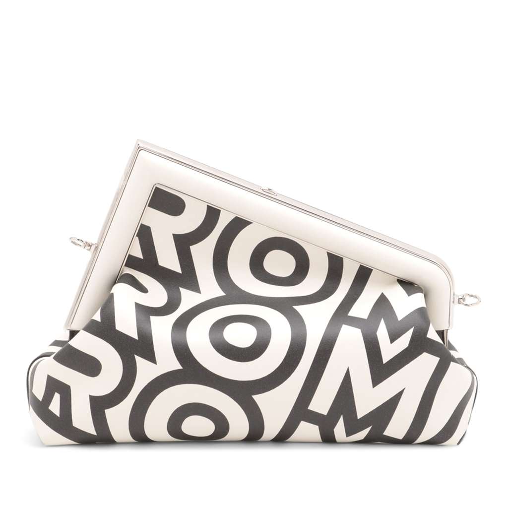 Fendi Marc Jacobs Midi Nappa Logo Print Fendi First Crossbody - Back view