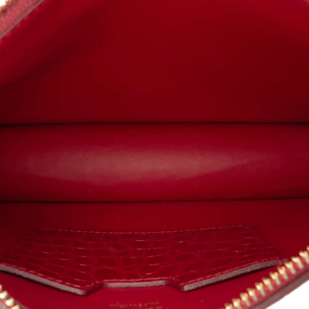 Burberry Small Crocodile Embossed Leather TB Shoulder Bag - 4