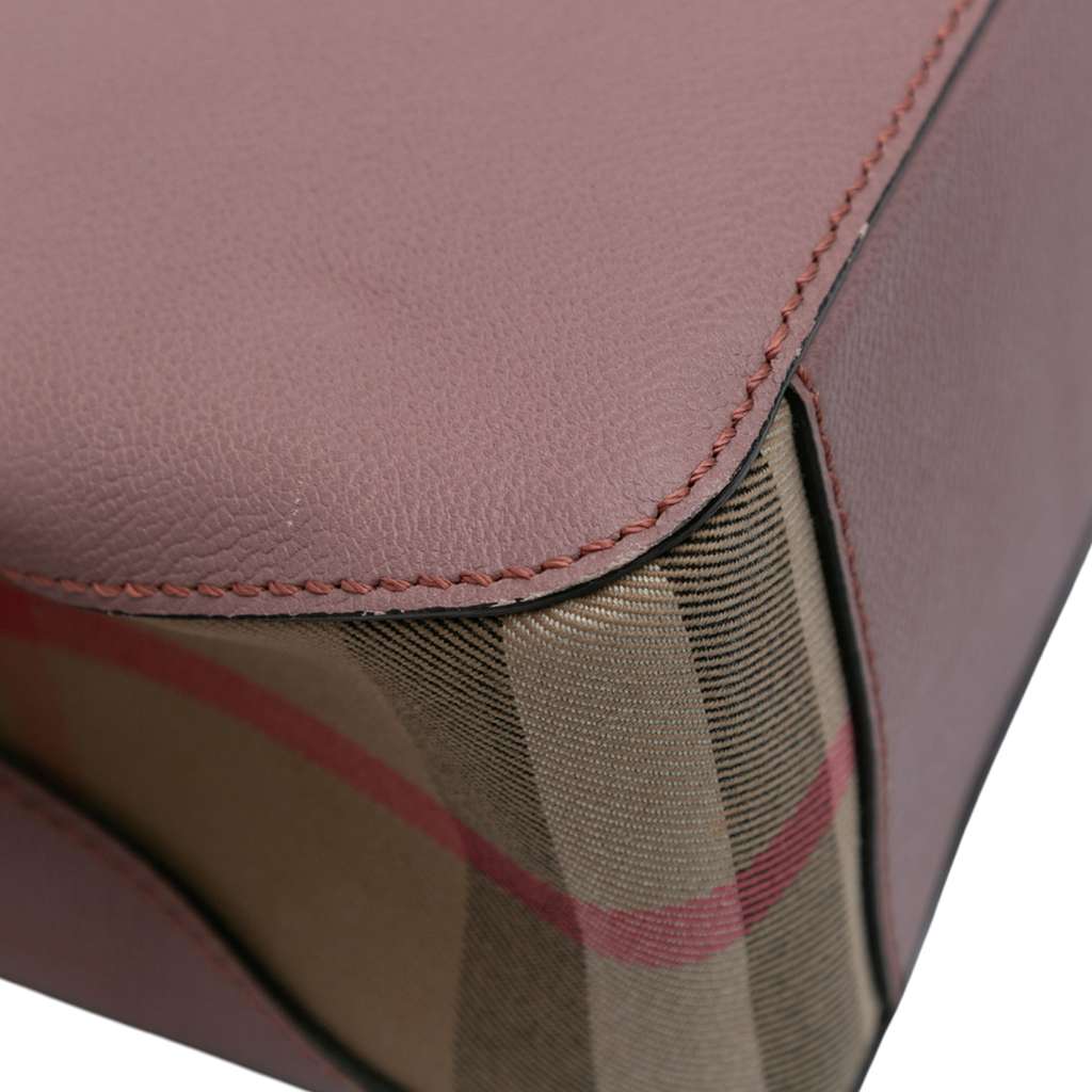 Burberry Small Grained Calfskin House Check Helmsley Crossbody - Image 10