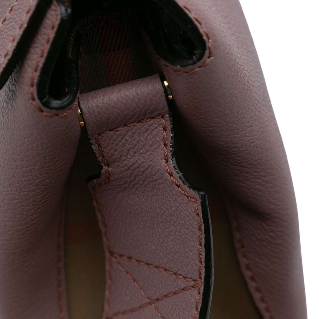 Burberry Small Grained Calfskin House Check Helmsley Crossbody - Image 11