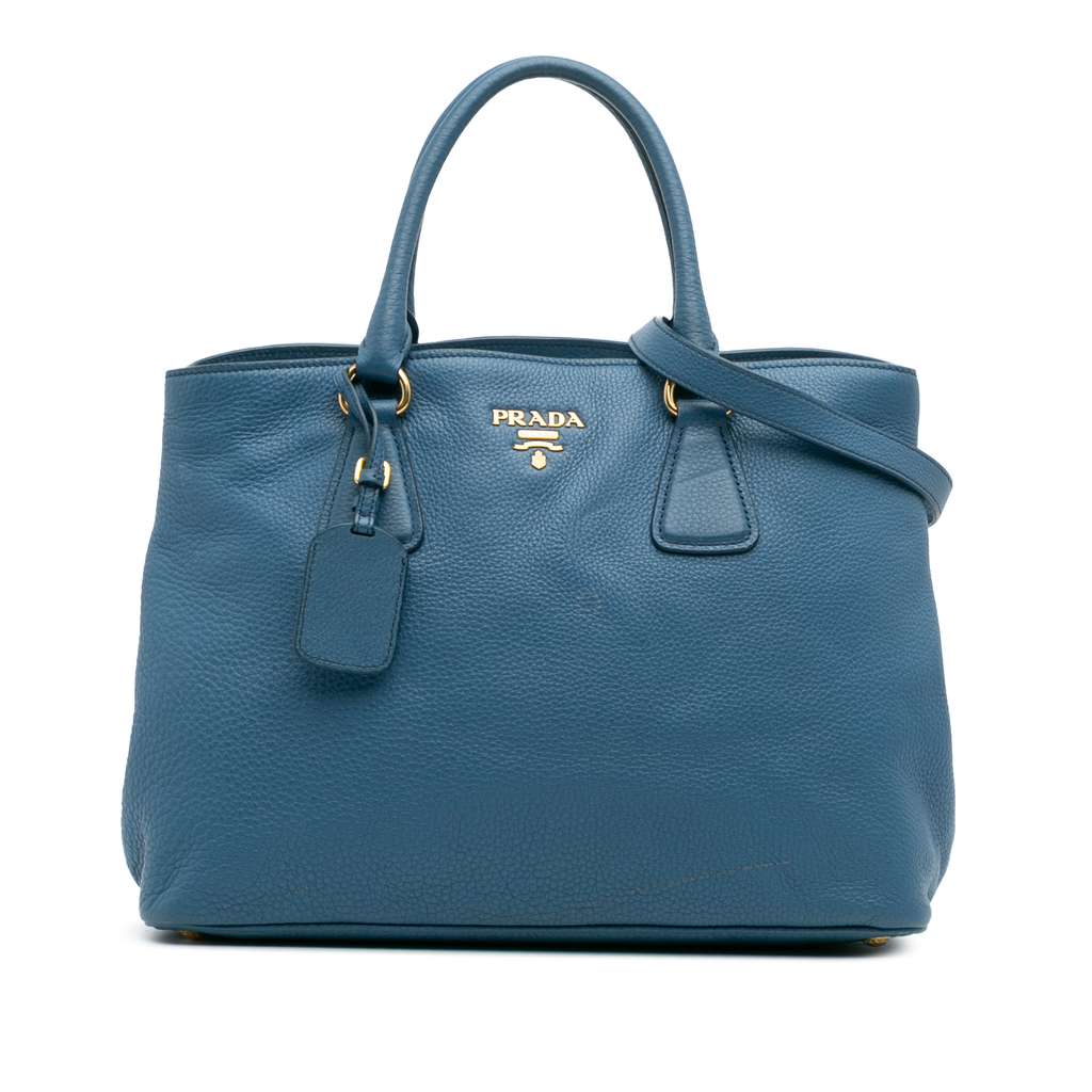 Prada Vitello Daino Open Convertible Tote
