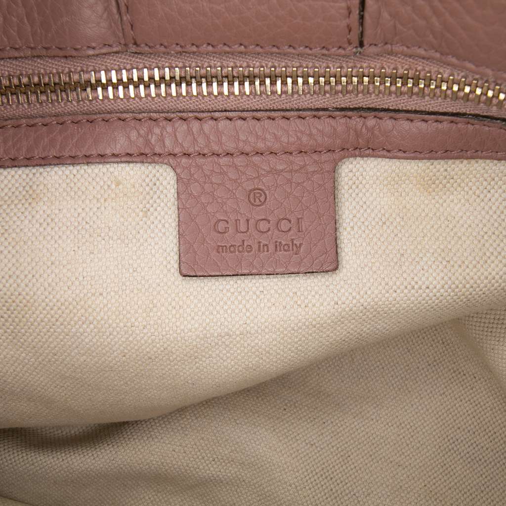 Gucci Medium Calfskin Bamboo Shopper Satchel - Side view