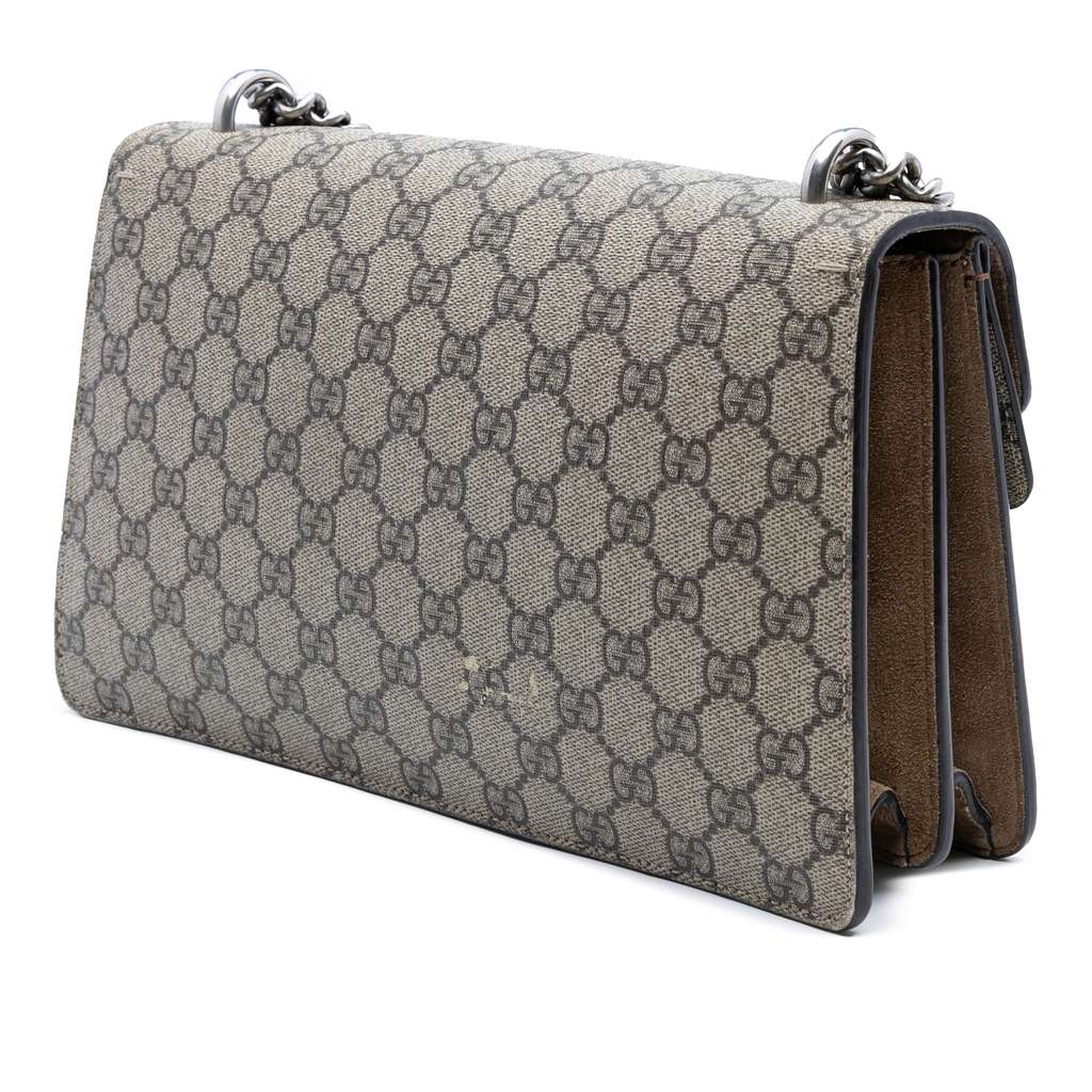 Gucci Medium GG Supreme Dionysus Shoulder Bag - Back view