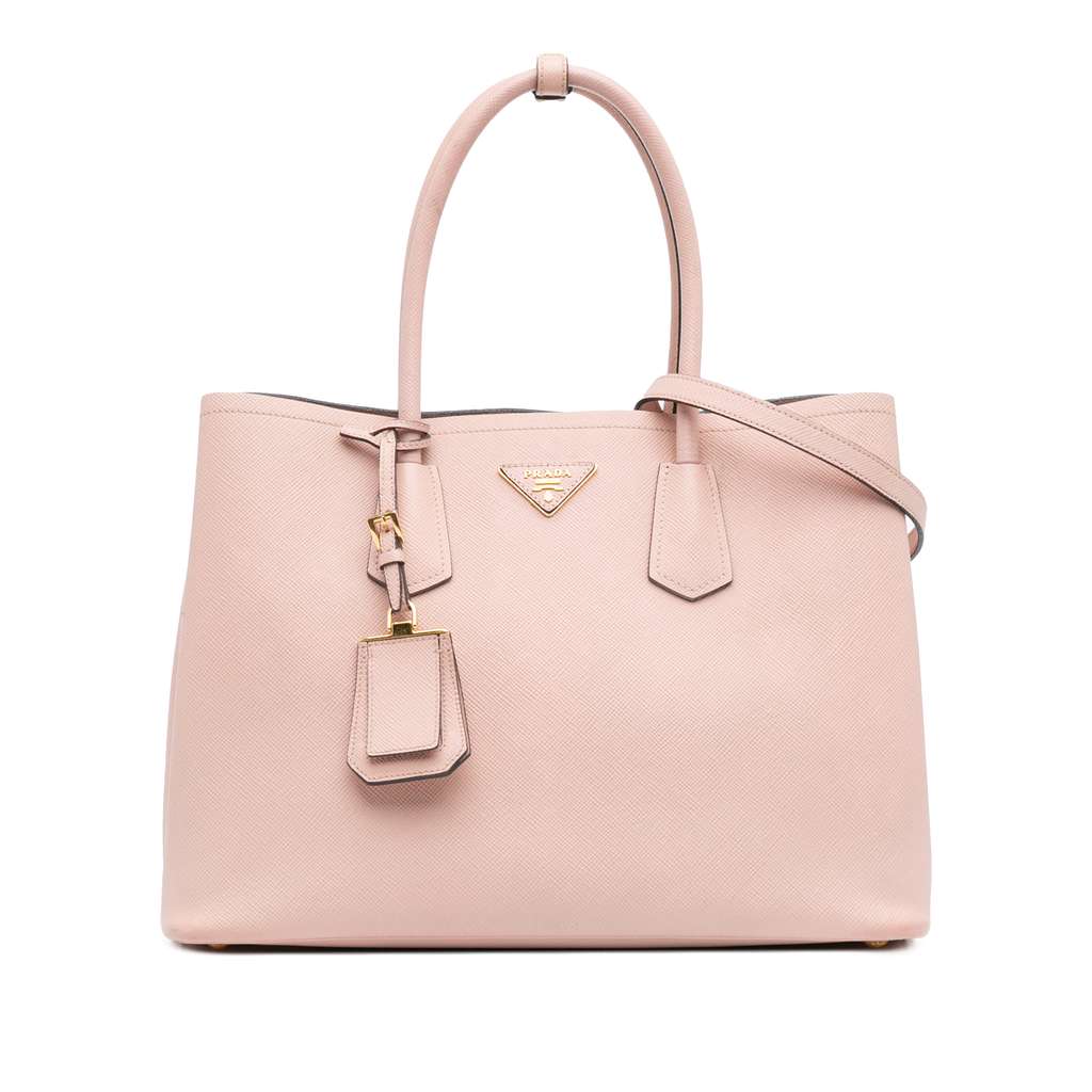 Prada Medium Saffiano Cuir Double Satchel