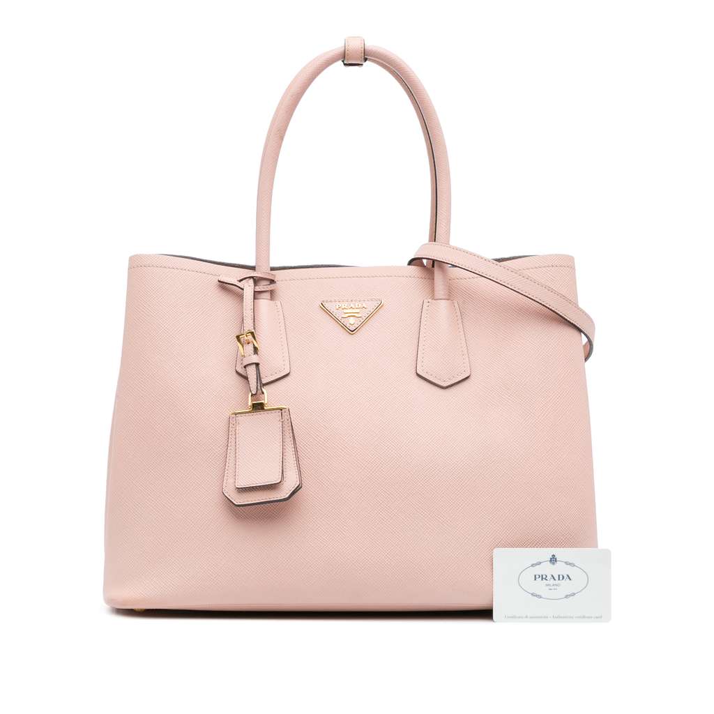 Prada Medium Saffiano Cuir Double Satchel - Image 14