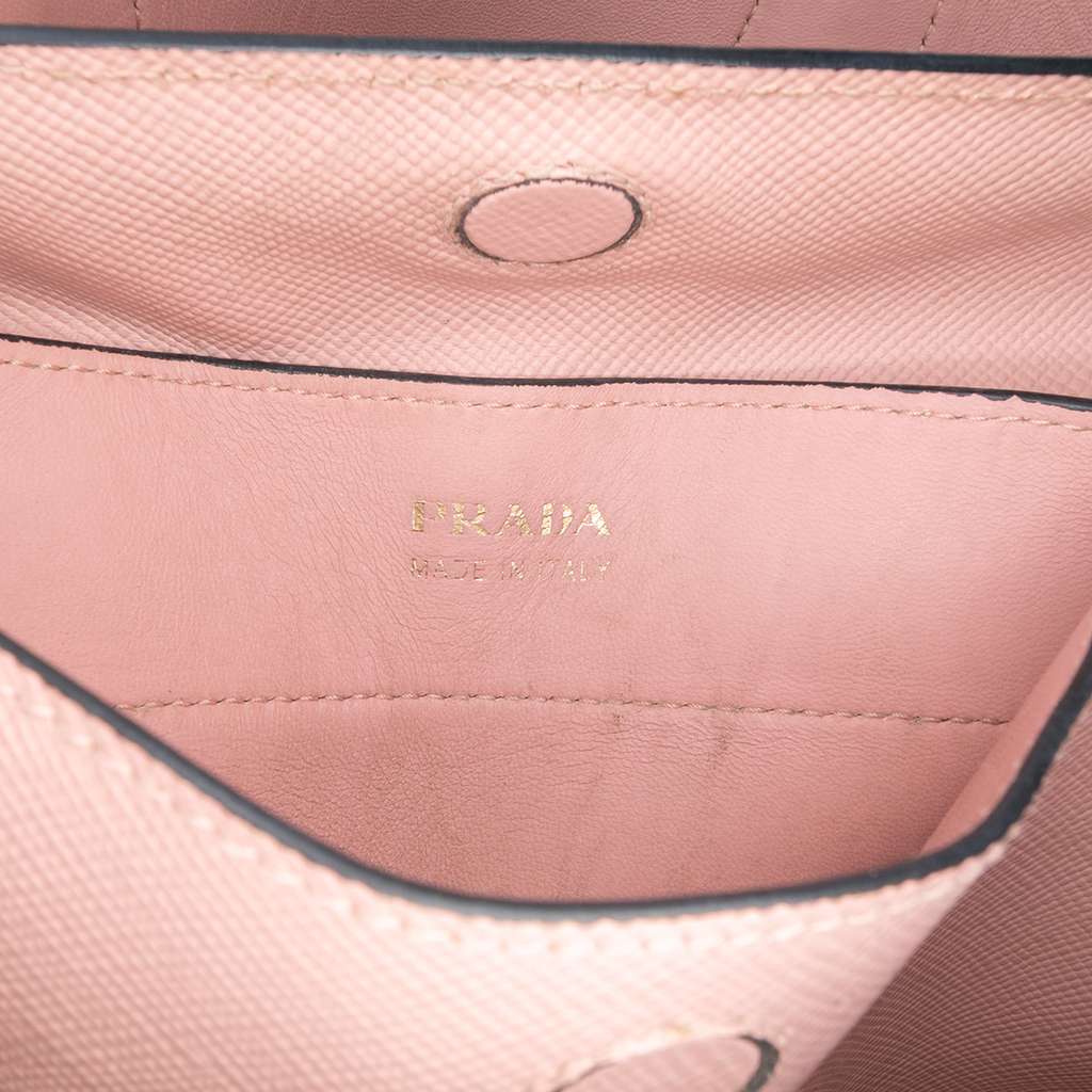 Prada Medium Saffiano Cuir Double Satchel - Side view