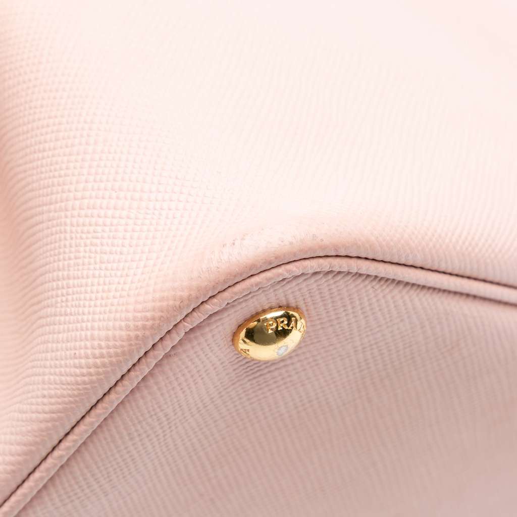 Prada Medium Saffiano Cuir Double Satchel - Detail 2