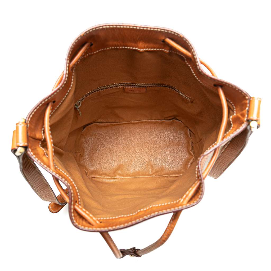Celine Macadam Coated Canvas Drawstring Bucket Bag - 4