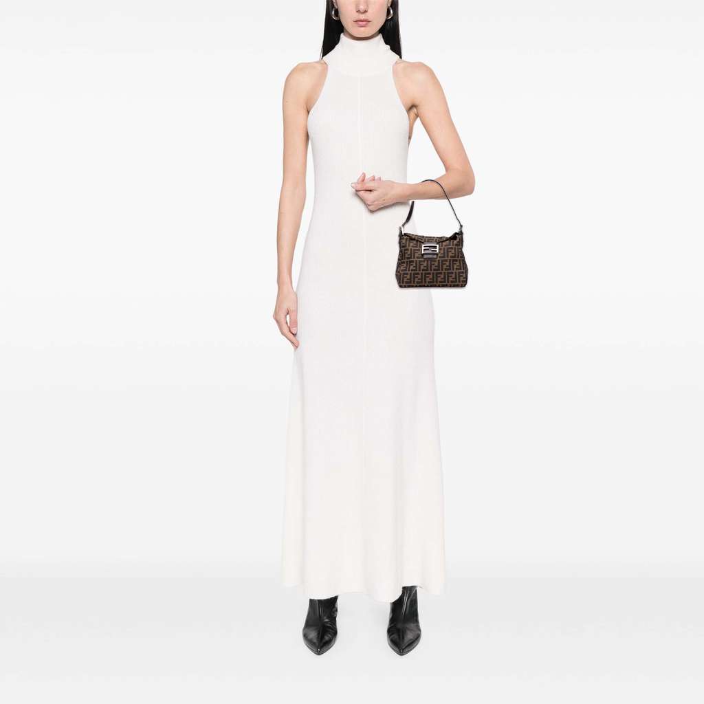 Fendi Zucca Canvas Double Flap Shoulder Bag - Image 13