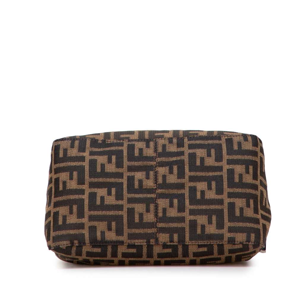 Fendi Zucca Canvas Double Flap Shoulder Bag - Image 6