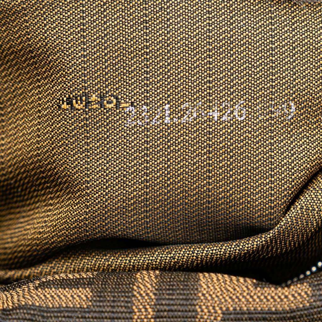 Fendi Zucca Canvas Double Flap Shoulder Bag - Detail 2