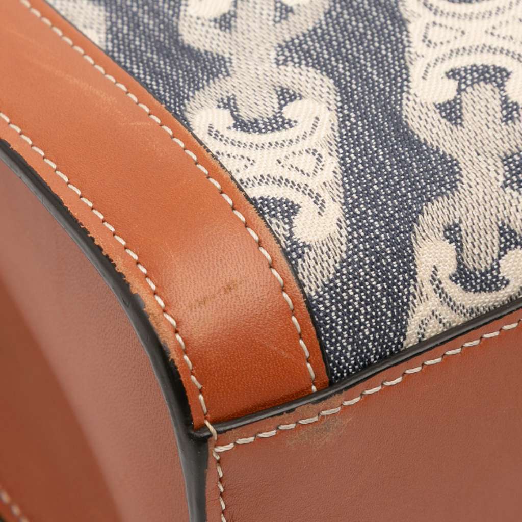 Celine Small Triomphe Canvas Maillon Vertical Cabas Satchel - Detail 2