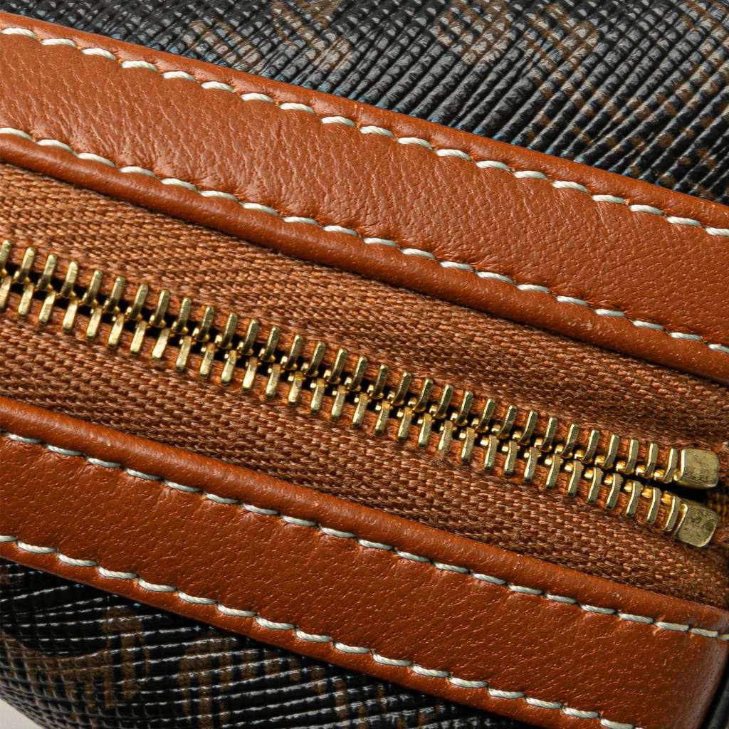 Celine Triomphe Coated Canvas Clutch On Chain - Image 10