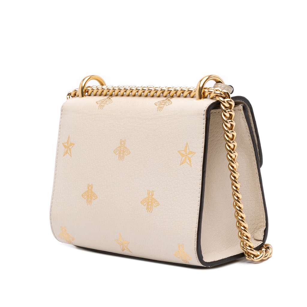 Gucci Small Leather Bee Star Padlock Crossbody - 2