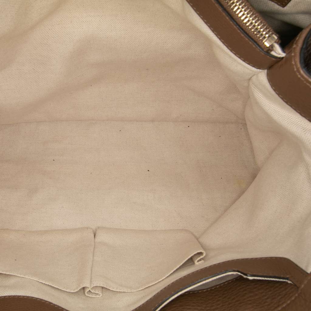 Gucci Large Calfskin Bamboo Shopper Satchel - 5