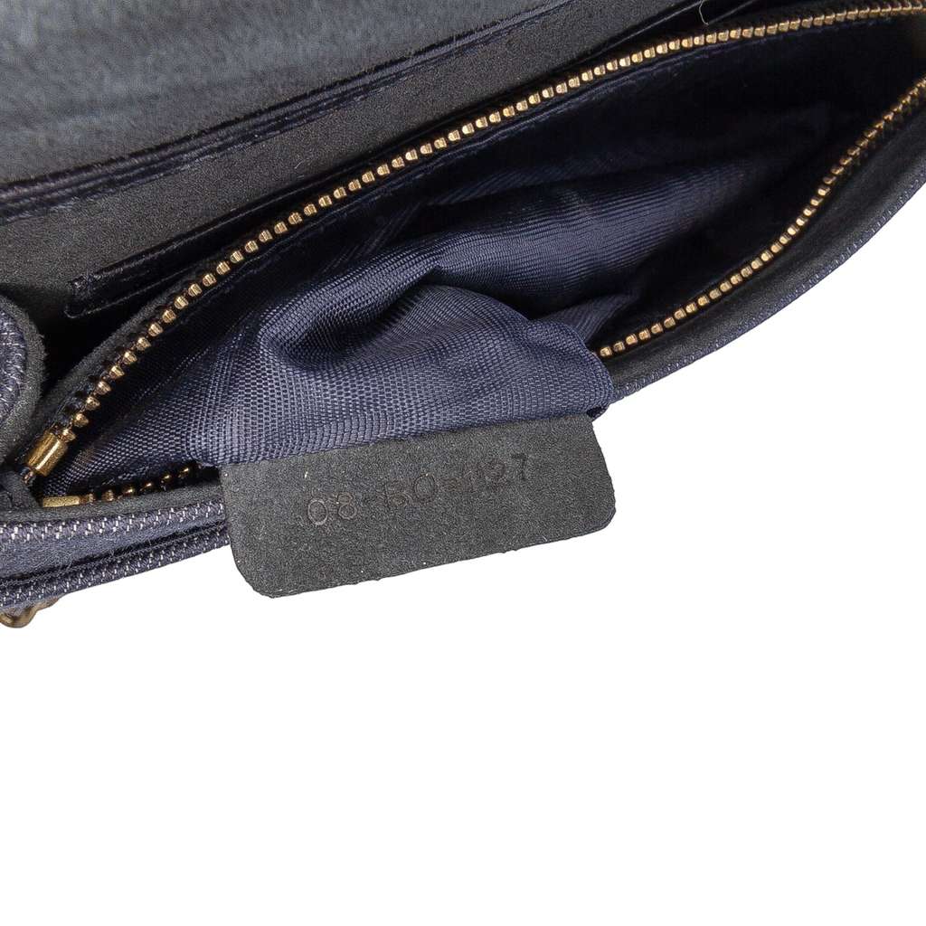 Dior Studded Denim Diorama Wallet on Chain - Detail 1