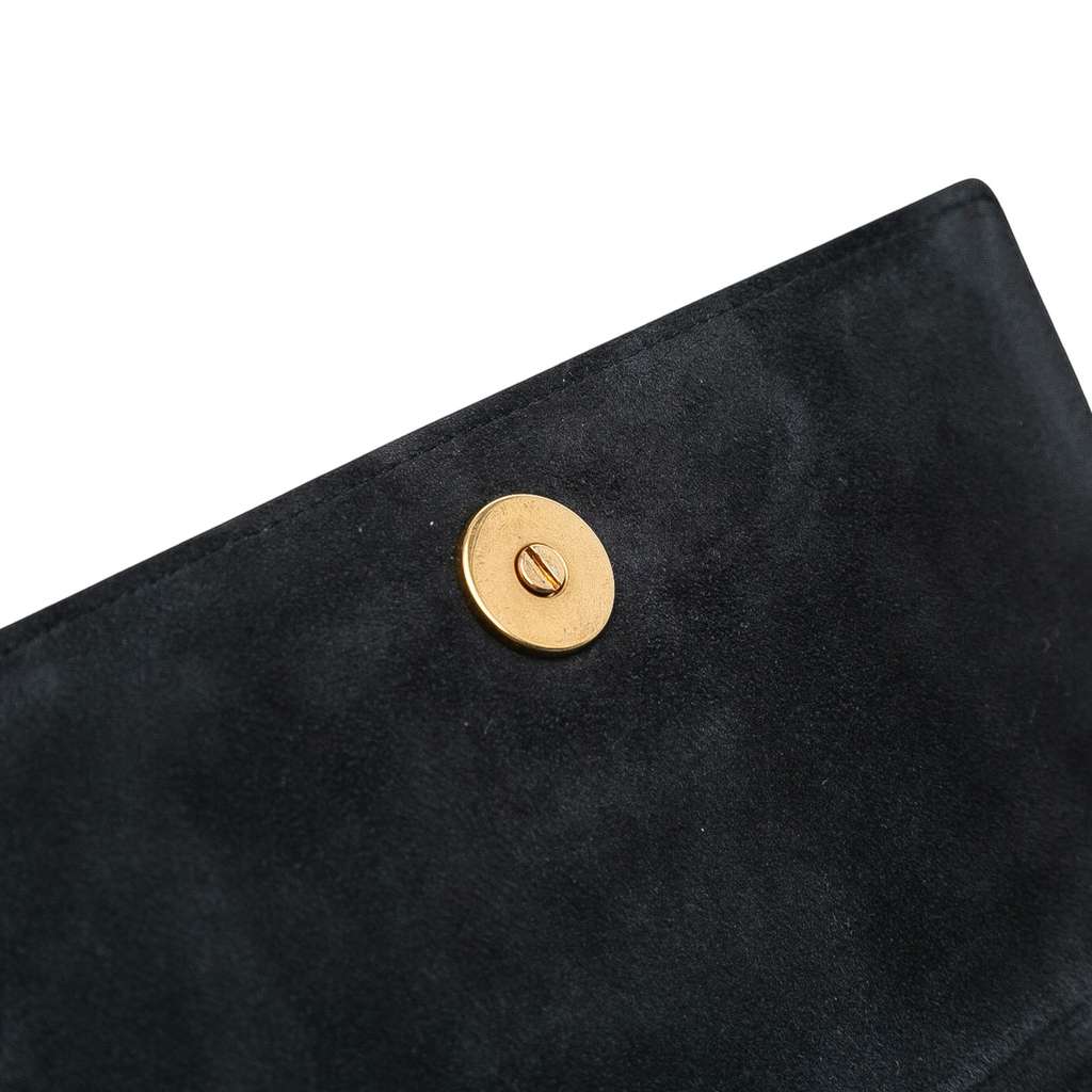Dior Studded Denim Diorama Wallet on Chain - Image 10