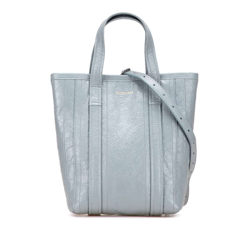 Balenciaga Small Lambskin Barbes North South Shopper Bag