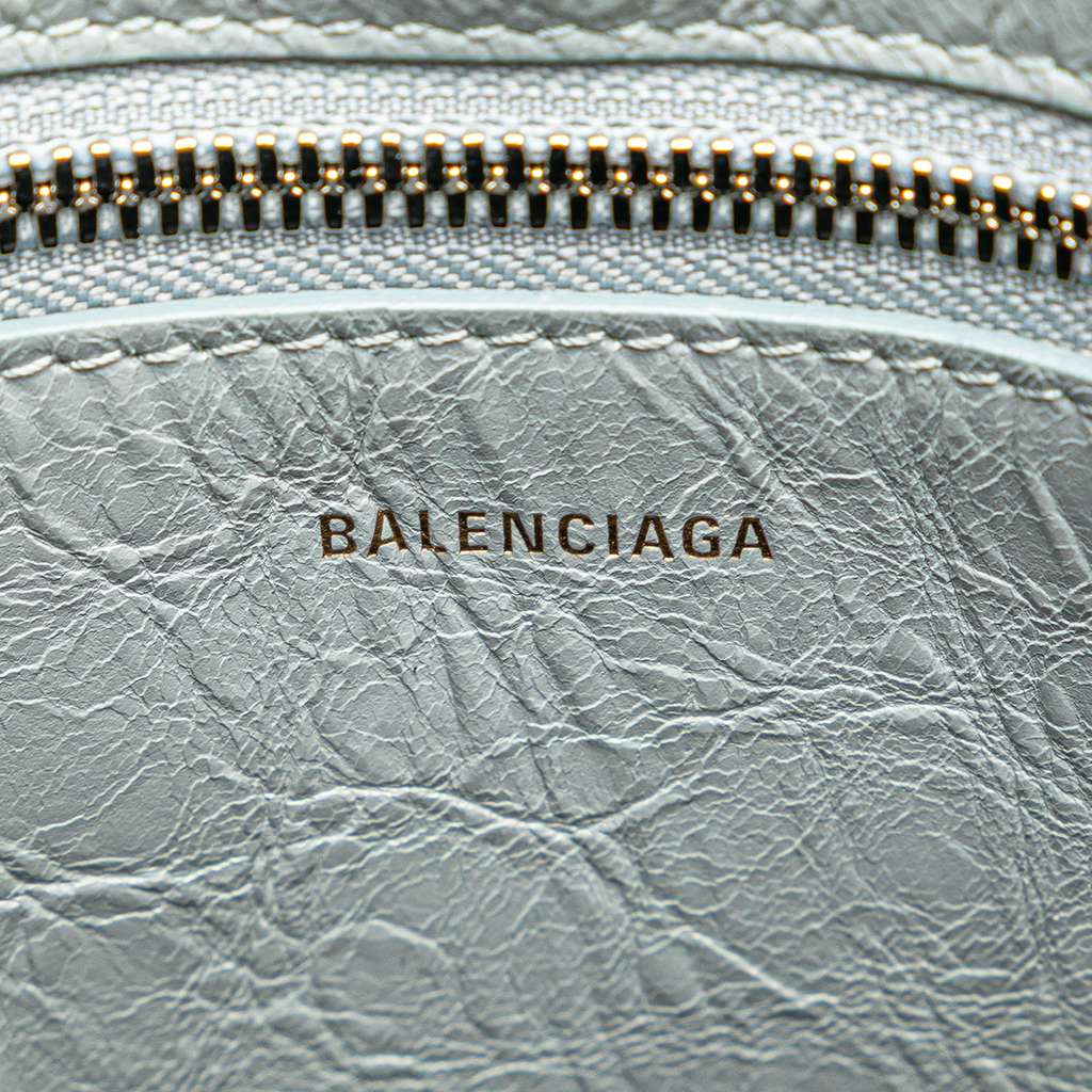 Balenciaga Small Lambskin Barbes North South Shopper Bag - Side view