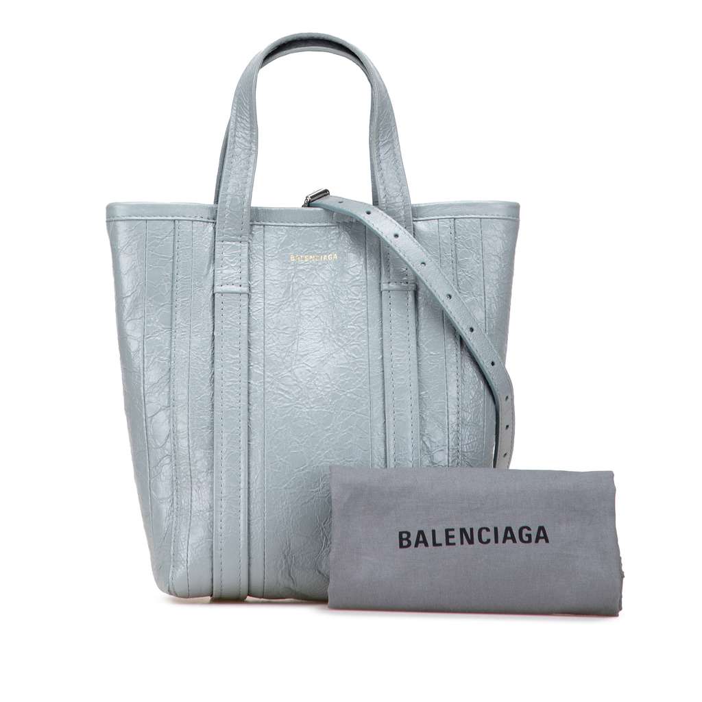 Balenciaga Small Lambskin Barbes North South Shopper Bag - Image 12