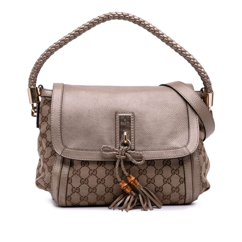 Gucci GG Canvas Bella Flap Satchel