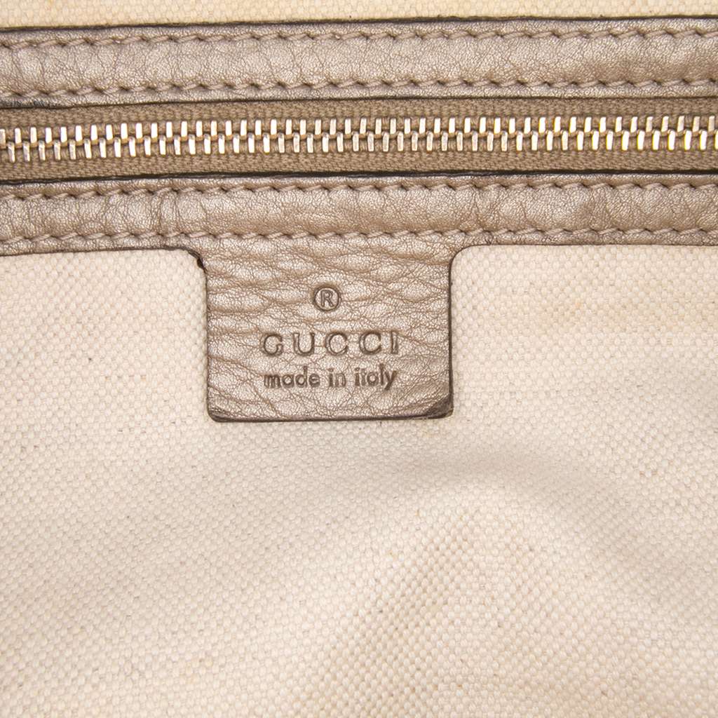 Gucci GG Canvas Bella Flap Satchel - Side view