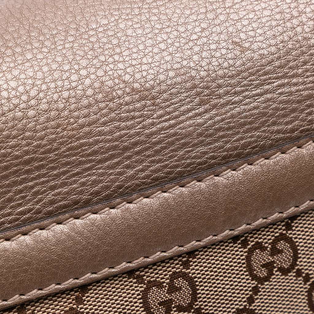 Gucci GG Canvas Bella Flap Satchel - Image 12