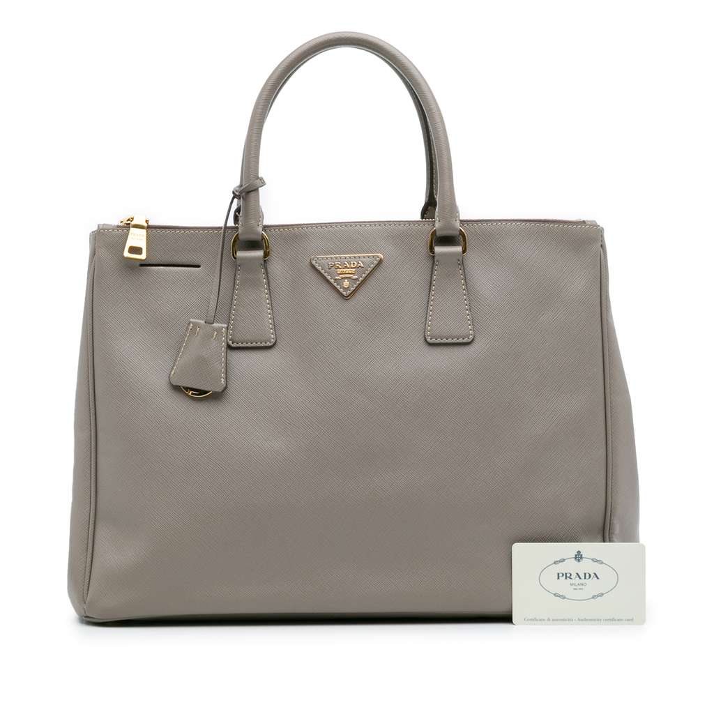 Prada Large Saffiano Lux Galleria Double Zip Satchel - Image 14