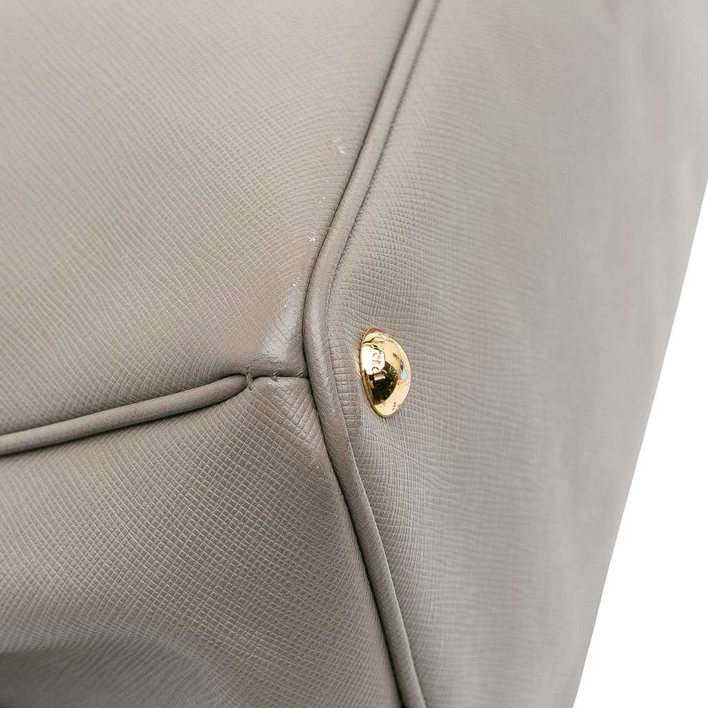 Prada Large Saffiano Lux Galleria Double Zip Satchel - Image 10